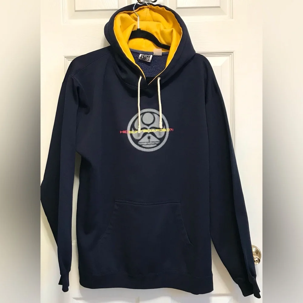 Hawaiian Island Creations HIC Surfboard Hoodie Navy
